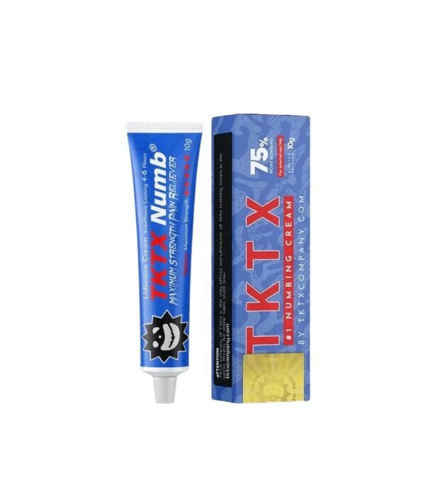 Crème anesthésiante TKTX Bleue 75 % pour Tatouage